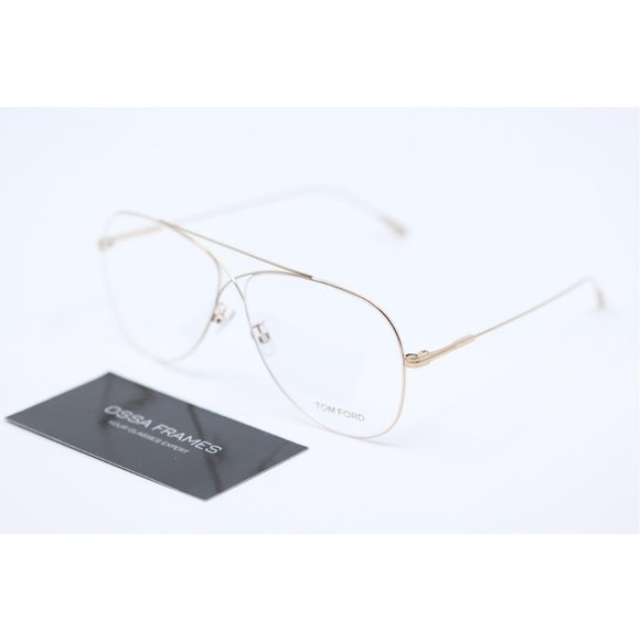 BRAND NEW TOM FORD FT5531-F 028 Gold EYEGLASSES - Picture 3 of 15